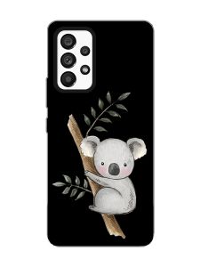 Матовий чорний чохол на Samsung Galaxy A53 4G/5G :: Коала (принт 132)