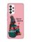 Матовий рожевий чохол на Samsung Galaxy A53 4G/5G :: Дівчина з кавою (принт 136)