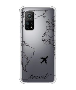 Чохол з потовщеними кутами для Xiaomi Mi 10T/Mi 10T Pro :: Карта. Контур (принт 330)