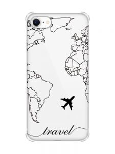 Чохол з потовщеними кутами на iPhone 7/ 7s/ 8/ 8s :: Карта. Контур (принт 330)