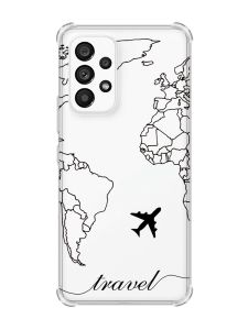 Чохол з потовщеними кутами на Samsung Galaxy A53 :: Карта. Контур (принт 330)