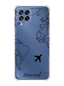 Чохол з потовщеними кутами на Samsung Galaxy M53 (M536) 5G :: Карта. Контур (принт 330)