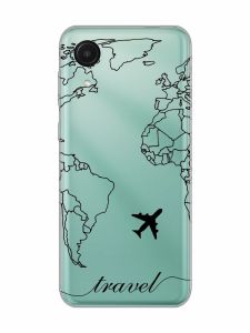 Прозорий чохол на Samsung Galaxy A03 Core / A032 :: Карта. Контур (принт 330)