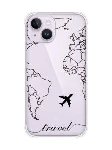 Чохол із потовщеними кутами на iPhone 14 :: Карта. Контур (принт 330)