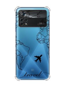 Чохол з потовщеними кутами на Xiaomi Poco X4 Pro 5G :: Карта. Контур (принт 330)