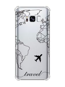 Чохол з потовщеними кутами на Samsung Galaxy S8 :: Карта. Контур (принт 330)