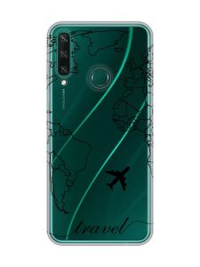 Прозорий чохол на Huawei Y6p :: Карта. Контур (принт 330)