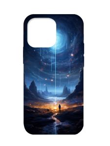 Чохол з бірюзовими боками на Apple iPhone 13 Pro :: Космос (принт 244)