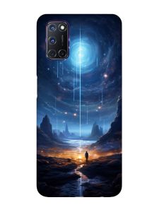 Чохол з червоними боками на Oppo A52/ A72/ A92 :: Космос (принт 244)