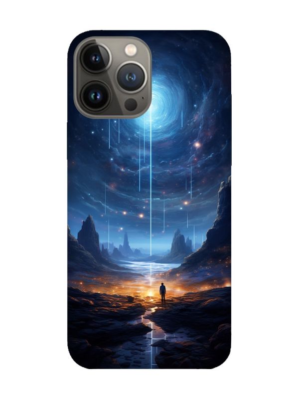 Чохол з червоними боками на Apple iPhone 13 Pro :: Космос (принт 244)