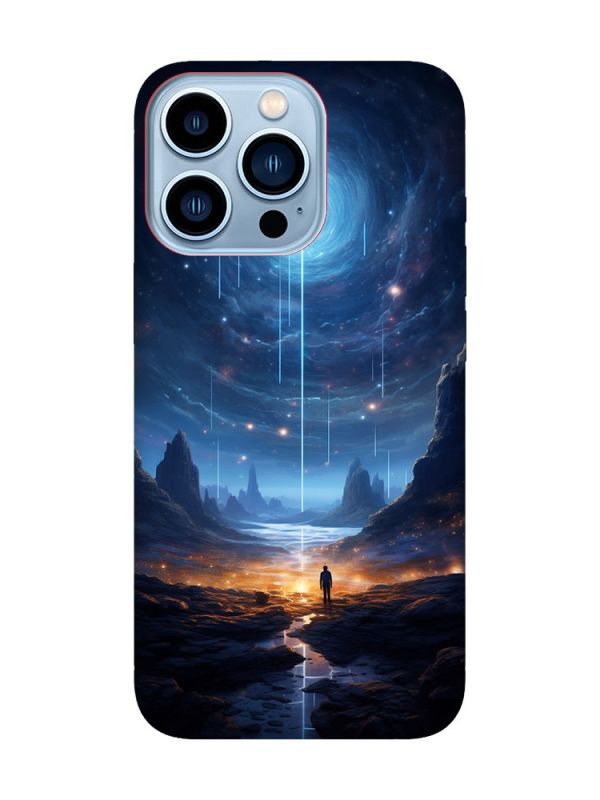 Чохол з червоними боками на Apple iPhone 13 Pro Max :: Космос (принт 244)