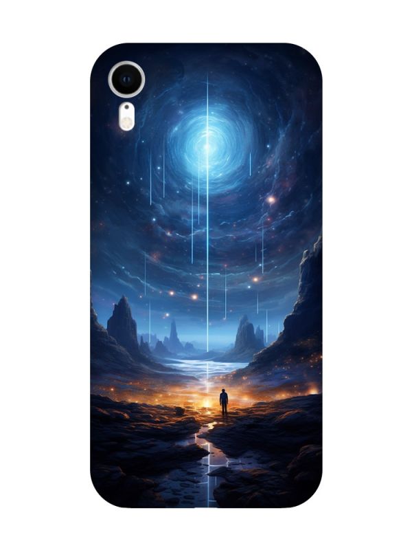 Чохол з червоними боками на Apple iPhone XR :: Космос (принт 244)
