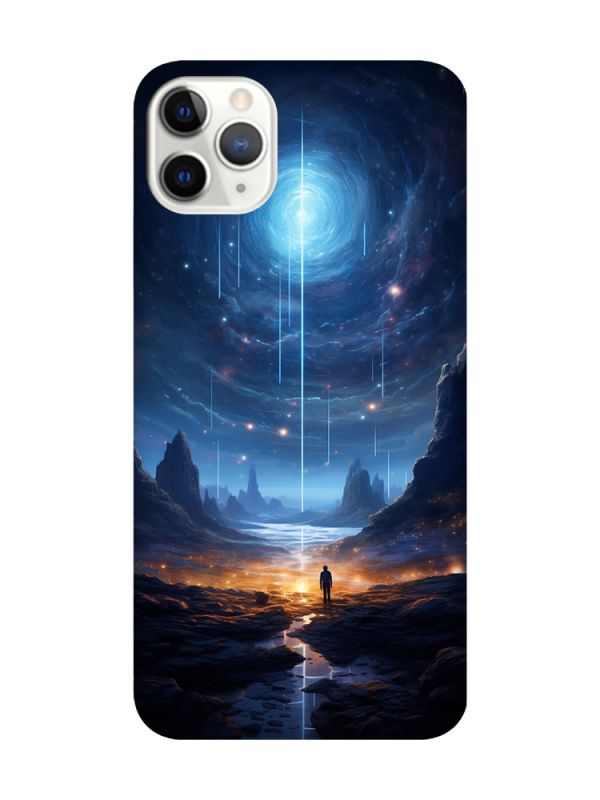 Чохол з червоними боками на iPhone 11 Pro Max (6.5) :: Космос (принт 244)