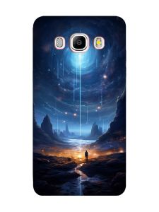 Чохол з червоними боками на Samsung Galaxy J5 (2016) J510 :: Космос (принт 244)