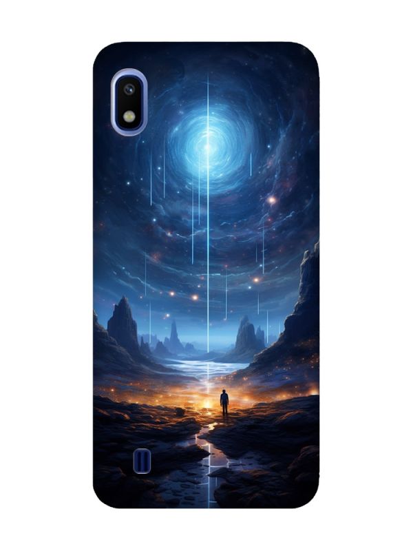 Чохол з рожевими боками на Samsung Galaxy A10 (2019) A105 :: Космос (принт 244)