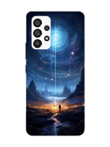 Чохол з рожевими боками на Samsung Galaxy A53 4G/5G :: Космос (принт 244)