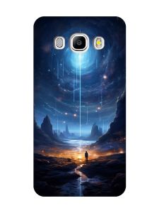 Чохол з рожевими боками на Samsung Galaxy J5(2016) J510 :: Космос (принт 244)