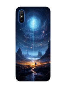 Чохол з рожевими боками на Xiaomi Redmi 9A :: Космос (принт 244)