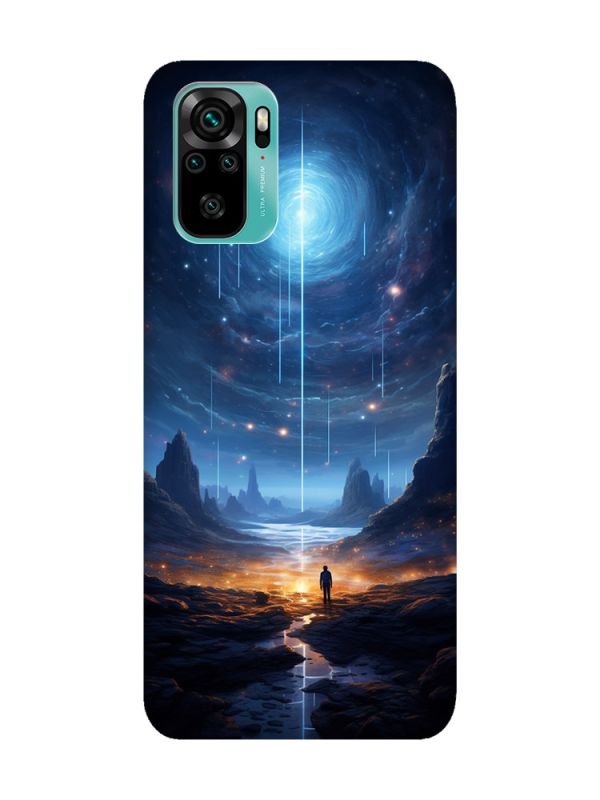Чохол з рожевими боками на Xiaomi Redmi Note 10 / Note 10s :: Космос (принт 244)