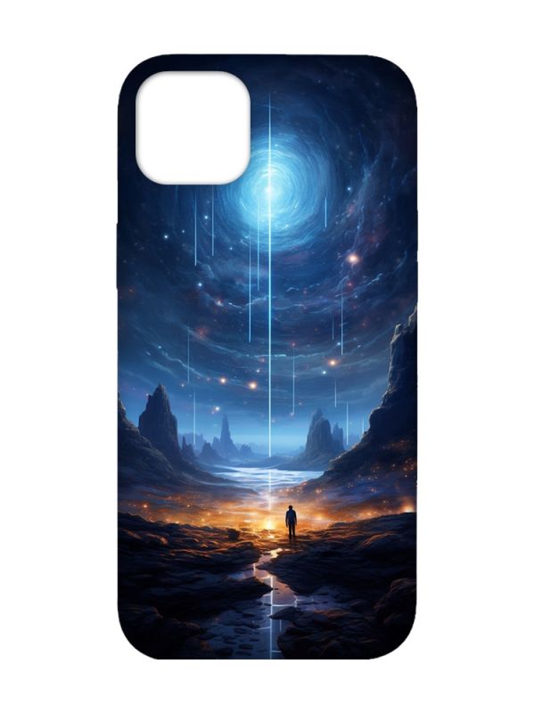 Чохол з чорними боками на Apple iPhone 14 Plus :: Космос (принт 244)