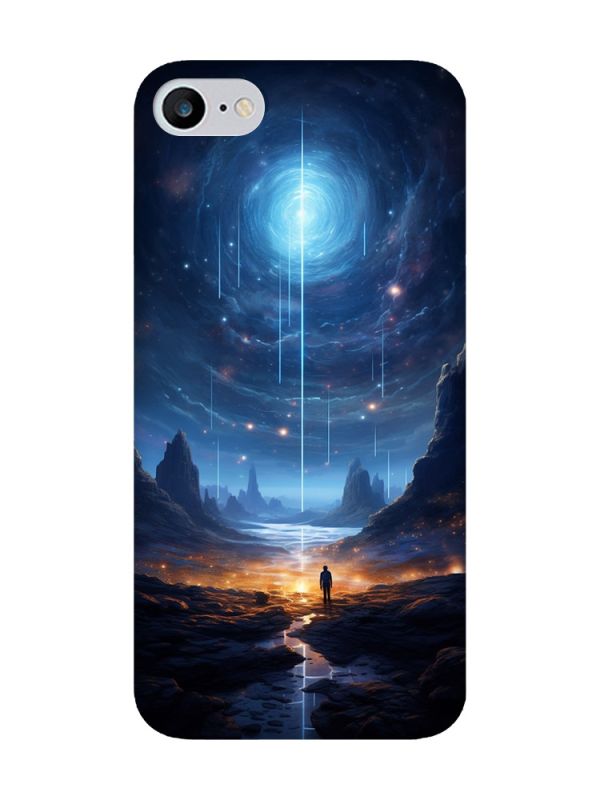 Чохол з чорними боками на iPhone 7 / 8 :: Космос (принт 244)