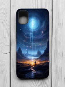 Чохол з чорними боками на Samsung Galaxy A04E/A042 :: Космос (принт 244)