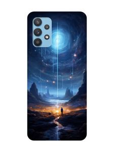 Чохол з чорними боками на Samsung Galaxy A32 :: Космос (принт 244)