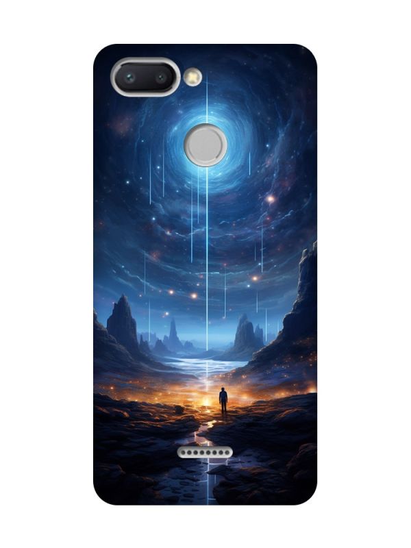 Чохол з чорними боками на Xiaomi Redmi 6 :: Космос (принт 244)