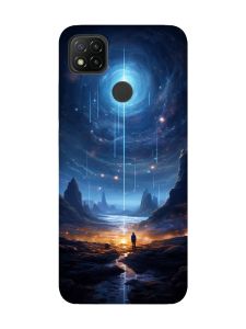 Чохол з чорними боками на Xiaomi Redmi 9C/10A :: Космос (принт 244)