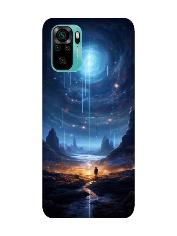 Чохол з чорними боками на Xiaomi Redmi Note 10 / Note 10s :: Космос (принт 244)