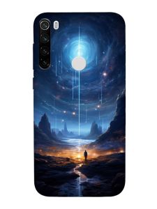 Чохол з чорними боками на Xiaomi Redmi Note 8T :: Космос (принт 244)