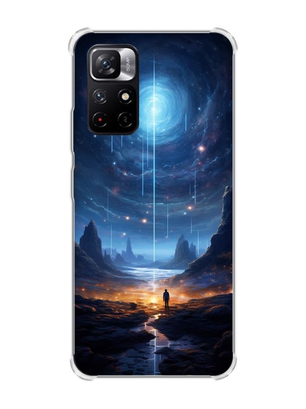 Чохол з потовщеними кутами на Xiaomi Redmi Note 11 5G :: Космос (принт 244)