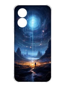 Чохол із потовщеними кутами на Oppo A17 :: Космос (принт 244)