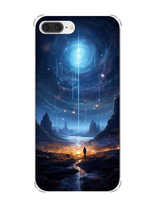 Чохол з потовщеними кутами на iPhone 7 Plus/8 Plus :: Космос (принт 244)