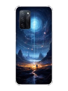 Чохол з потовщеними кутами на Oppo A55 :: Космос (принт 244)