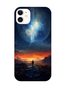 Чохол з рожевими боками на Apple iPhone 11 (6.1) :: Космос (принт 247)