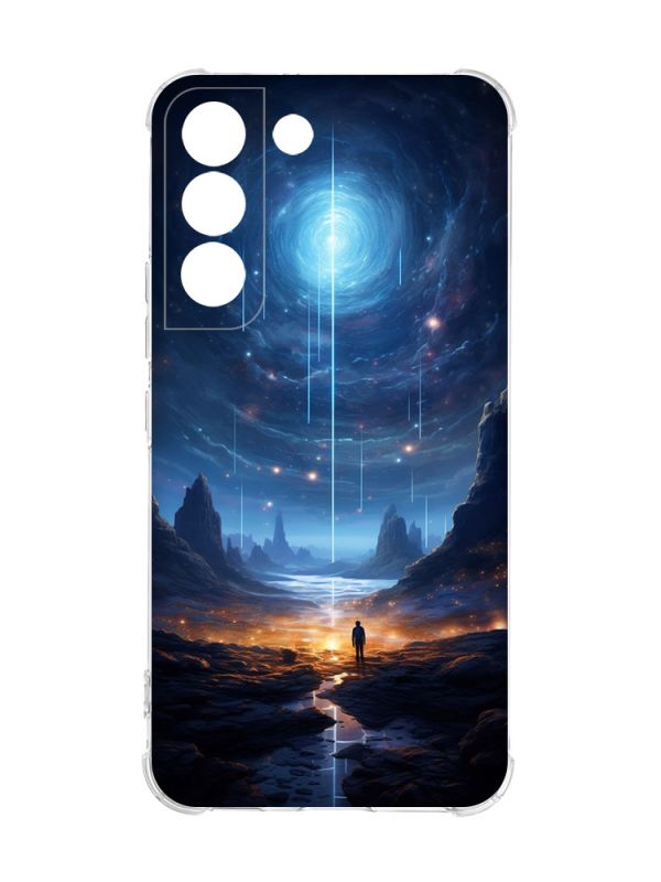 Чохол із потовщеними кутами на Samsung Galaxy S22 :: Космос (принт 244)