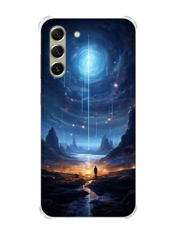 Чохол із потовщеними кутами на Samsung S21 FE :: Космос (принт 244)