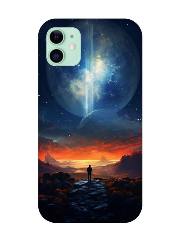 Магнітний чохол на iPhone 11 із підтримкою MagSafe :: Космос (принт 247)