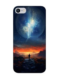 Чохол з рожевими боками на iPhone 7 / 8 :: Космос (принт 247)