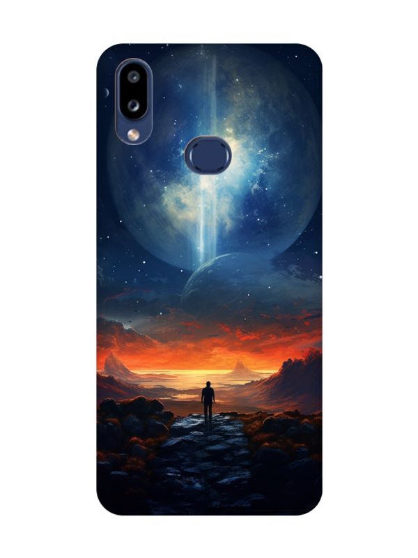 Чохол з рожевими боками на Samsung Galaxy A10s (A107) :: Космос (принт 247)