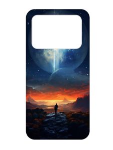 Чохол з рожевими боками на Xiaomi Poco X4 Pro 5G :: Космос (принт 247)