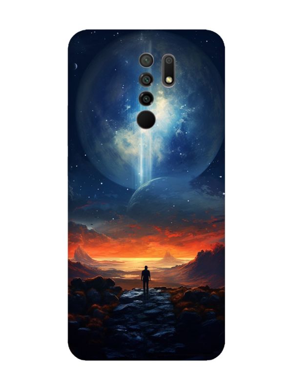 Чохол з рожевими боками на Xiaomi Redmi 9 :: Космос (принт 247)