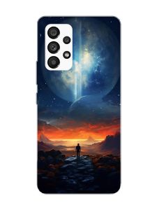 Чохол з чорними боками на Samsung Galaxy A53 4G/5G :: Космос (принт 247)