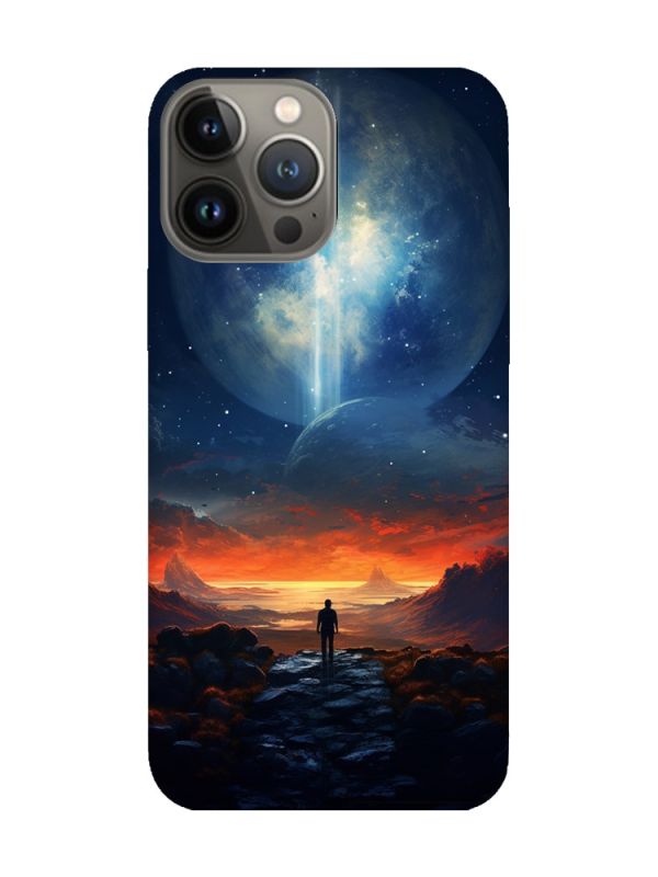 Чохол з чорними боками на Apple iPhone 13 Pro :: Космос (принт 247)