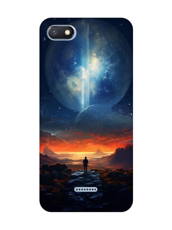Чохол з чорними боками на Xiaomi Redmi 6A :: Космос (принт 247)