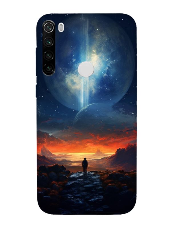 Чохол з чорними боками на Xiaomi Redmi Note 8T :: Космос (принт 247)