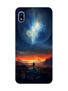 Чохол з чорними боками на Samsung Galaxy A10 (2019) A105 :: Космос (принт 247)