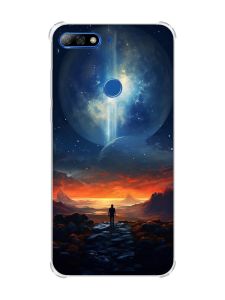 Чохол з потовщеними кутами на Huawei Y7 2018/Y7 Prime 2018 :: Космос (принт 247)