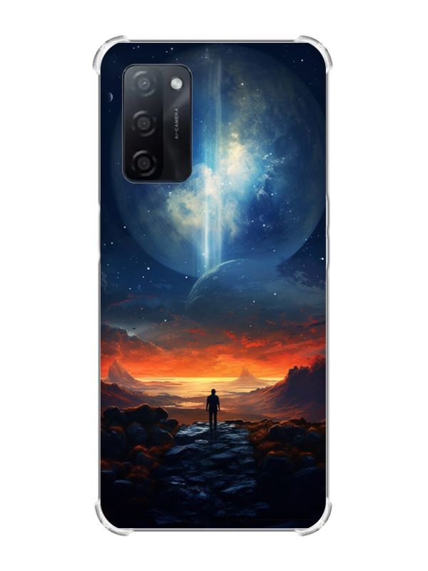 Чохол з потовщеними кутами на Oppo A55 :: Космос (принт 247)